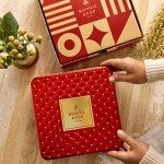 BONNIE AND POP - Valentines Day Chocolate Gift Basket- Gourmet Chocolate Snack Variety Present in Keepsake Tray- Includes Belgium Pretzels, Peppermint Patties, Sea Salt Caramels, Chocolate Espresso Beans- Bonnie and Pop