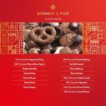 BONNIE AND POP - Valentines Day Chocolate Gift Basket- Gourmet Chocolate Snack Variety Present in Keepsake Tray- Includes Belgium Pretzels, Peppermint Patties, Sea Salt Caramels, Chocolate Espresso Beans- Bonnie and Pop
