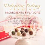 CRAVINGS BY ZOE Chocolate Truffle Gift Box | 16 Count | Assorted Gourmet Milk & Dark Chocolate Candy Food Gift Basket Birthday, Easter, Get Well, Mothers Day, Holiday, Thank You Men Women Mom Him Her