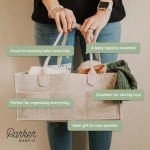 Parker Baby Diaper Caddy - Nursery Storage Bin and Car Organizer for Diapers and Baby Wipes - Oatmeal, Regular