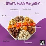 Nuts Gift Basket 2.2 LB | Large 7 Variety Holiday Freshly Roasted Party Tray | Birthday, Anniversary, Corporate Tray | Premium Gift Basket Idea for Men & Women by Oh Nuts