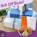 Nuts Gift Basket 2.2 LB | Large 7 Variety Holiday Freshly Roasted Party Tray | Birthday, Anniversary, Corporate Tray | Premium Gift Basket Idea for Men & Women by Oh Nuts
