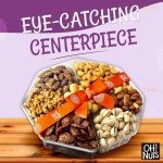 Nuts Gift Basket 2.2 LB | Large 7 Variety Holiday Freshly Roasted Party Tray | Birthday, Anniversary, Corporate Tray | Premium Gift Basket Idea for Men & Women by Oh Nuts