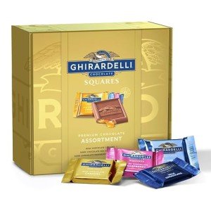 GHIRARDELLI Premium Chocolate Assortment SQUARES Gift Box, 29.6 oz
