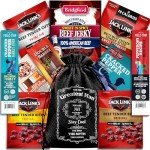 Beef Jerky Gift Baskets For Men - Dad Gifts, Birthday Gifts For Men Who Have Everything With Beef Jerky Variety Pack - Mens Gifts, Dad Birthday Gift, Care Package For Men, Husband Birthday Gift By