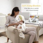 iAOVUEBY Baby Gift Set, Baby Shower Gifts, Black and White High Contrast Baby Toys 0-6 Months for Newborn Essentials Infant Rattle Socks Elephant Toys Blanket Onesies Baby Gift Basket for Girls Boys