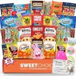 Easter Care Package (45ct) - Candy Snacks Treats Plush Bunny Cookies Gift Box Bundle Basket Fillers Stuffers Present Kids Adults Boys Girls College Student Child Grandchildren Toddlers