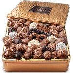 BONNIE AND POP - Chocolate Gift Basket, Gourmet Snack Food Box in Keepsake Tin, 2+ lbs of Chocolate, Great for Valentines Day, Birthday, Sympathy, Family Parties & Get Well - Bonnie & Pop