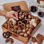 BONNIE AND POP - Chocolate Gift Basket, Gourmet Snack Food Box in Keepsake Tin, 2+ lbs of Chocolate, Great for Valentines Day, Birthday, Sympathy, Family Parties & Get Well - Bonnie & Pop