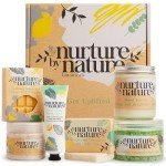 Nurture by Nature RELAX & UPLIFT Pamper Spa Kit – Mother's Day Gift – Spa Gift Basket with Bath Salts, Bath Bombs & Candle – Self-Care Kit – At-Home Spa Set for Special Occasions, Bath Set