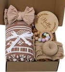 Newborn Baby Gift Set for Girls - Baby Shower Gifts, Baby Gift Box Set, Baby Girl Gifts, Baby Welcome Box, Newborn Gift Set with Essential Baby Items and Accessories
