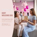 Newborn Baby Gift Set for Girls - Baby Shower Gifts, Baby Gift Box Set, Baby Girl Gifts, Baby Welcome Box, Newborn Gift Set with Essential Baby Items and Accessories