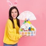 Kolewo4ever 36 Pieces 12 Pack Easter Gift Baskets, Empty to Fill, 8x10'' with Colorful Pull Bows