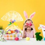 Kolewo4ever 36 Pieces 12 Pack Easter Gift Baskets, Empty to Fill, 8x10'' with Colorful Pull Bows