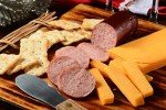 Wisconsin Cheese Company - Classic Wisconsin Cheese & Sausage Gift Box - 100% Wisconsin Cheddar & Pepper Jack Cheese, Cracker and Sausage Gift Box | Perfect for Parties, Charcuterie Boards and Birthday Gifts | Great Easter Gift for Cheese Lovers