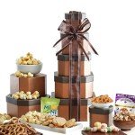 Broadway Basketeers Gourmet Food Gift Basket Tower Snack Gifts for Women, Men, Families, College, Appreciation, Thank You, Congratulations, Corporate