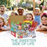 Assorted Candy Gift Basket Variety Pack, 41 Pieces of Candy Snack Box, Ideal Gift Basket for Kids & Adults, Perfect Valentines Care Packages for Birthday Parties and Family Gatherings.