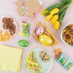 Easter Care Package (50ct) - Candy Snacks Treats Plush Bunny Cookies Gift Box Bundle Basket Fillers Stuffers Present Kids Adults Boys Girls College Student Child Grandchildren Toddlers
