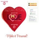 NUT CRAVINGS Gourmet Collection - Easter Mixed Nuts Heart Shaped Gift Basket, Love in A Box (6 Assortments) Romantic Arrangement Platter, Healthy Kosher USA Made Corporate