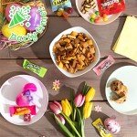 Premade Easter Care Package Tower gift - Candy Snacks gift Treats Plush Bunny Cookies Gift Box Bundle Basket Fillers Stuffers Present Kids Adults Boys Girls College Student Child Grandchildren Toddlers
