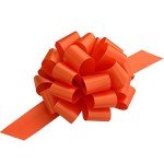 Large Orange Gift Pull Bows - 9" Wide, Set of 6, Halloween, Thanksgiving, Gift Basket, Fall Decor, Autumn, Christmas Presents, Birthday, Fundraiser, School, Classroom, Decoration