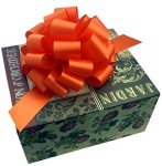 Large Orange Gift Pull Bows - 9" Wide, Set of 6, Halloween, Thanksgiving, Gift Basket, Fall Decor, Autumn, Christmas Presents, Birthday, Fundraiser, School, Classroom, Decoration