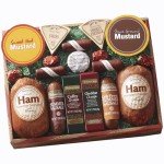 The Swiss Colony 14 Country Favorites - Assorted Ham, Summer Sausages, Mini Beef Sticks, Cheese Bars & Wedges, Mustards, & Candies, Cheese and Sausage Gift Basket, Charcuterie Food Box, Meat Gifts