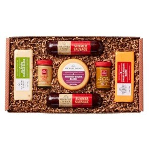 Hickory Farms Farmhouse Meat and Cheese Food Gift Basket (Large) - Food Gift Box | Charcuterie Board Food | Sausage and Cheese | Father's Day Gift | Mother's Day Gift | Christmas Gift Basket | Holiday Gift Basket | Housewarming Gift | Gourmet Food Gift Basket | Sausage and Cheese Gift Set | Sympathy Gift | Food Care Package