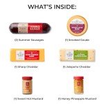 Hickory Farms Farmhouse Meat and Cheese Food Gift Basket (Large) - Food Gift Box | Charcuterie Board Food | Sausage and Cheese | Father's Day Gift | Mother's Day Gift | Christmas Gift Basket | Holiday Gift Basket | Housewarming Gift | Gourmet Food Gift Basket | Sausage and Cheese Gift Set | Sympathy Gift | Food Care Package