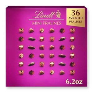 Lindt Mini Pralines, Assorted Chocolate Pralines with Premium Filling, Easter Chocolate Candy, 6.2 oz Gift Box