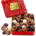 Chocolate Gift Basket, Gourmet Chocolates Variety Snack Box, Assorted Food Arrangement Platter, Birthday Present, Holiday, Corporate Parties, Sympathy, Candy Gifting Idea, Him, Her, Men, Women, Family (Ruby Red)