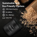 Scented Candles Set | Men Candle Set, Scented Candles for Home, Gifts for Men Aromatherapy Gift Set - 4 Pack Manly Gifts Soy Candle of Leather/Smoke & Vanilla/Oak/Lavender