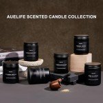 Scented Candles Set | Men Candle Set, Scented Candles for Home, Gifts for Men Aromatherapy Gift Set - 4 Pack Manly Gifts Soy Candle of Leather/Smoke & Vanilla/Oak/Lavender