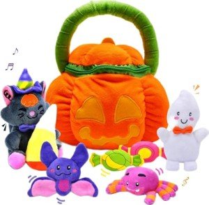 JOYIN Baby's Pumpkin Halloween Playset with 8 Fun Play Pieces, Halloween Theme Decoration, School Classroom Supply, Party Favor Supplies, Goodie Bags Stuffers Fillers, Toy and Prizes, Treats Gifts