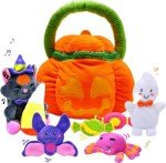 JOYIN Baby's Pumpkin Halloween Playset with 8 Fun Play Pieces, Halloween Theme Decoration, School Classroom Supply, Party Favor Supplies, Goodie Bags Stuffers Fillers, Toy and Prizes, Treats Gifts