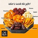 Dried Fruit Gift Basket 7 Variety Gift Tin Box - Gourmet Arrangement Platter - Healthy Food Snack Box for Birthday, Anniversary, Corporate - Gift for Women & Men (Dried Fruits) by Oh Nuts