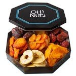 Dried Fruit Gift Basket 7 Variety Gift Tin Box - Gourmet Arrangement Platter - Healthy Food Snack Box for Birthday, Anniversary, Corporate - Gift for Women & Men (Dried Fruits) by Oh Nuts