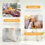 Get Well Soon Gifts for Women, 10pcs Care Package Unique Birthday Gifts for Women Sending Sunshine Box Sunflower Basket w/Inspirational Blanket Jar Candle for Thinking of You Sister Best Friend