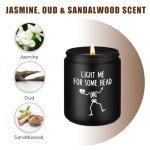 Fairy's Gift Scented Candle, Gifts for BF, BF Gifts, I Love You Presents for Him, Spooky Birthday, Goth Fathers Day, Boo Basket Stuffers, Anniversary, Funny Skull Presents for Boyfriend, Husband, Him