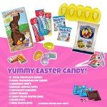 Unicorn Easter Gift Basket For Kids, Boys, Girls - Filled with Easter Eggs, Candy, Chocolate - Great Easter Care Package for Family and Friends