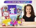 Unicorn Easter Gift Basket For Kids, Boys, Girls - Filled with Easter Eggs, Candy, Chocolate - Great Easter Care Package for Family and Friends