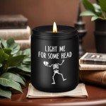 Fairy's Gift Scented Candle, Gifts for BF, BF Gifts, I Love You Presents for Him, Spooky Birthday, Goth Fathers Day, Boo Basket Stuffers, Anniversary, Funny Skull Presents for Boyfriend, Husband, Him