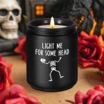 Fairy's Gift Scented Candle, Gifts for BF, BF Gifts, I Love You Presents for Him, Spooky Birthday, Goth Fathers Day, Boo Basket Stuffers, Anniversary, Funny Skull Presents for Boyfriend, Husband, Him