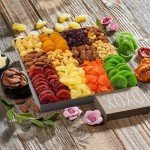 Jumbo Nuts and Dried Fruit Gift Basket, Gourmet Snack Box,in Display Box, Gift Set For Fathers Day, Birthday Party, Care Package, Sympathy, Healthy Gift, Gift for Men and Women. Kosher - Snackberry (Premium)
