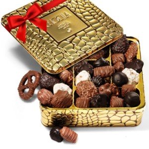 Chocolate Gift Basket, Gourmet Chocolates Variety Snack Box, Assorted Food Arrangement Platter, Birthday Present, Holiday, Corporate Parties, Sympathy, Candy Gifting Idea, Him, Her, Men, Women, Family (Gold Delight)