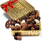 Chocolate Gift Basket, Gourmet Chocolates Variety Snack Box, Assorted Food Arrangement Platter, Birthday Present, Holiday, Corporate Parties, Sympathy, Candy Gifting Idea, Him, Her, Men, Women, Family (Gold Delight)