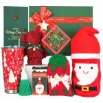 Christmas Gifts, Gift Baskets for Women Men, 2024 Unique Christmas Gift Sets Xmas Presents Ideas Box with Tumbler and Blankets for Her Him Mom Coworkers Best Friend Wife Daughter Sister