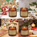 Candles for Home Scented,6Pack Soy Wax Candle Sets,Aromatherapy Candle Gift Set for Women,150 Hours Long Burn Time, Amber Jar Candle Candles Gift for Birthday