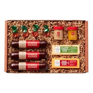 Hickory Farms Savory & Sweet Farmhouse Meat and Cheese Gift Basket (Medium) - Charcuterie Board Food | Food Gift Box | Father's Day Gift Basket | Mother's Day Gift | Holiday Gift Basket | Christmas Gift Basket | Housewarming Gift, Sympathy, Food Care Package