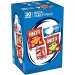 Kellogg's Cheez-It, Pringles & Rice Krispies Treats Snacks Mega Variety Pack, 30.1oz Box (30 Count)
